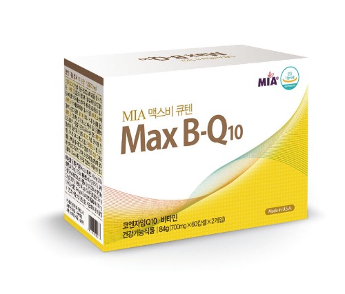 [미아뉴트라] 맥스B 큐텐 (60캡슐/120캡슐) MIA Max B Q10 비타민B  코엔자임Q10 [쇼핑몰 이름]